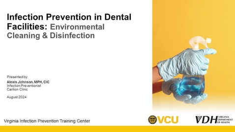 Thumbnail for Environmental Cleaning in Dental Facilities