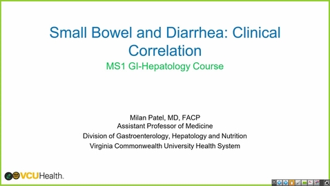 Thumbnail for 250318  - M1 - GI - 10am -Small Bowel - Patel