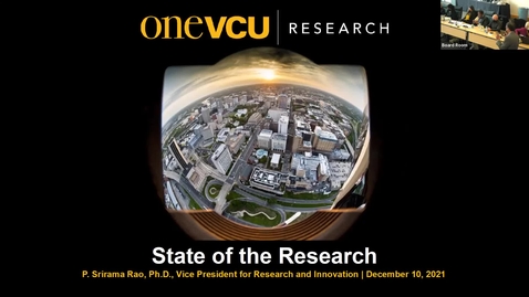 Thumbnail for entry Office of Research S. Rao VCU Board of Visitors Meeting December 2021