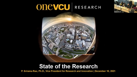 Thumbnail for Office of Research S. Rao VCU Board of Visitors Meeting December 2021