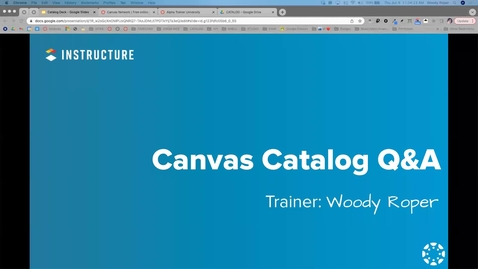 Thumbnail for entry Canvas Catalog Admin Q:A