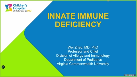 Thumbnail for 251024 - M1 - 11AM - I&amp;I - Deficiencies in Innate Immunity 