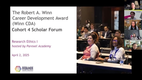 Thumbnail for Winn CDA Cohort 4 Scholar Forum (4/2/25)