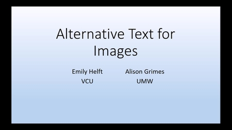 Thumbnail for Alt Text for Images