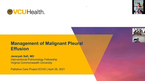 Thumbnail for entry Palliative ECHO: Malignant Pleural Effusion (Apr. 2021)