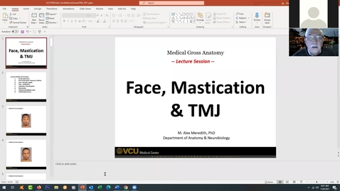 Thumbnail for entry 210128 - M1 - 8am - MOVE - Anatomy: Face and TMJ - Meredith