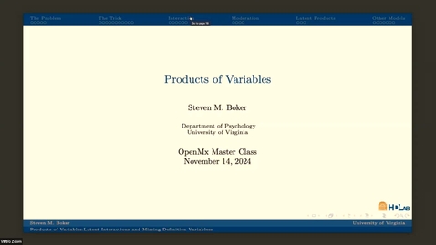 Thumbnail for OpenMx Master Class - 2024-11-14 - Session 3 (Part 1)