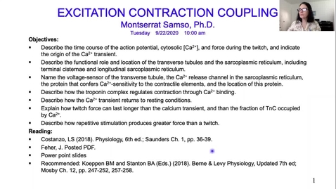 Thumbnail for 200922-M1-10am-PHYS-Excitation-Contraction Coupling in Skeletal Muscle-Samso