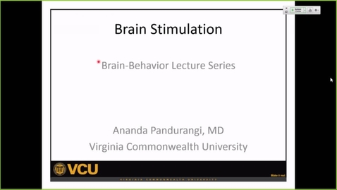 Thumbnail for entry 220118 - M2 - 11am - BHS - Brain Stimulation Therapies - Thakre
