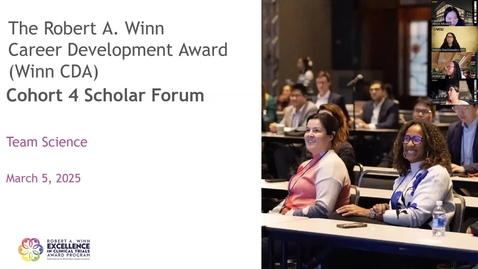 Thumbnail for Winn CDA Cohort 4 Scholar Forum (3/5/25)