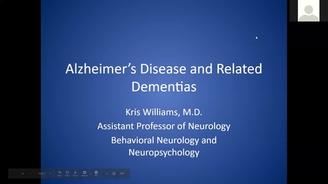 Thumbnail for 201117-M2-8am-MBB-The Clinical Aspects of Cognitive Disorders-Williams