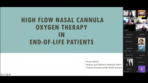 Thumbnail for entry Palliative ECHO: High Flow Nasal Cannula at End of Life (May 2022)