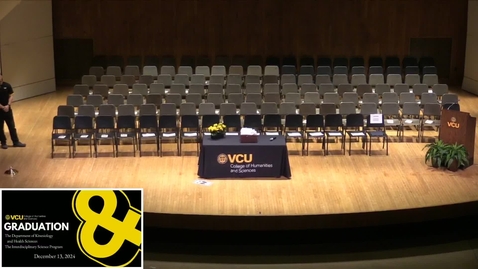 Thumbnail for VCUDepartmentofKinesiologyandHealthSciencesTheInterdisciplinaryScienceProgram2024_12_13_12pmPerformanceVideo
