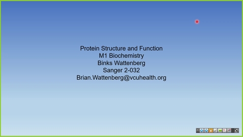 Thumbnail for 240805 - 9AM - M1 - MBHD - Protein Structure and Function - Wattenberg