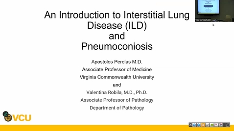 Thumbnail for 250915 - M2 - PULM - 8am -  Interstitial Lung Disease and Pneumoconiosis - Robila + Perelas