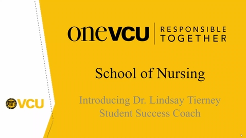 Thumbnail for entry Introducing Lindsay Tierney, Student Success Coach