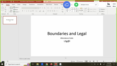 Thumbnail for 250423 - M1 - PPS - 10am - Boundaries &amp; Legal Issues in Health - Levenson + Ryan