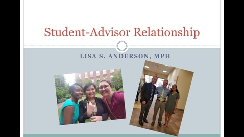 Thumbnail for The student-advisor relationship
