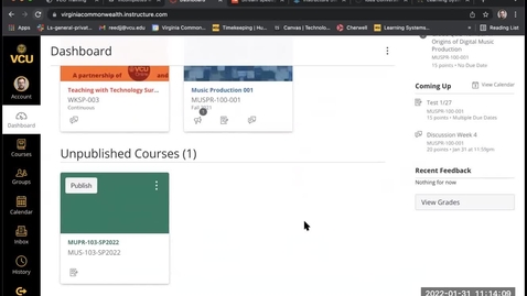 Thumbnail for Published Versus Unpublished Courses