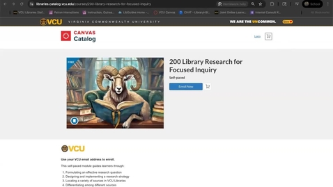 Thumbnail for 200 Library Module Walkthrough