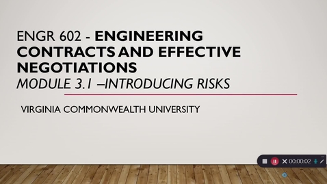 Thumbnail for Engineering contract and effective negotiations Module 3.1 (Part 1)