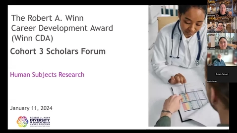Thumbnail for entry Winn CDA Cohort 3 Scholar Forum #5 (1/11/24)