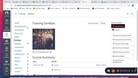 Thumbnail for Adding a Homepage in Canvas