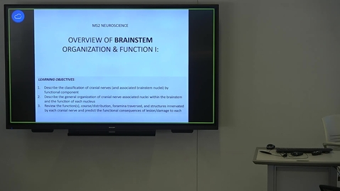 Thumbnail for 241108 - m2 - 11am - nrs - Brainstem I: Cranial Nerves