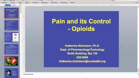 Thumbnail for PHTX 400 Exam 3 Review Pain Control_Opioids and Anti inflam