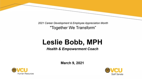 Thumbnail for How to be Outcome Oriented: Maintaining Positive Relationships in a Virtual Workplace - Leslie Bobb - 3.9.2021