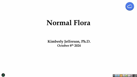 Thumbnail for 241008  - M1 - I&amp;I - 8am -  Normal Flora + Diagnostic Microbiology - Jefferson