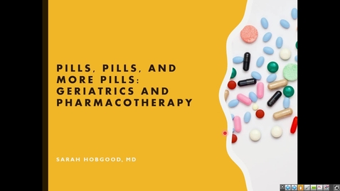 Thumbnail for 240926 - m2 - 1pm - GERI - Geriatrics: Principles of Physiology, Autonomics, and Pharmacology