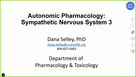 Thumbnail for 240923  - M1 - PHAR - 8am -Autonomic Pharmacology Sympathetic NS 3 + Autonomic Pharmacology Parasympathetic NS 1 - Selley + Negus
