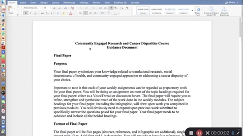 Thumbnail for Final paper guidance - please watch. You can also find this in the module folder &quot;Final Paper Assignment&quot;