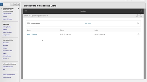 Thumbnail for Collaborate Ultra Screen and Tools