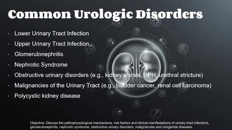 Thumbnail for Common Urologic Disorders - Interactive Presentation