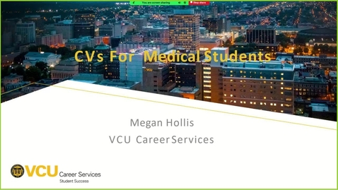 Thumbnail for 241106 - 11AM - M1 - Writing a Professional CV