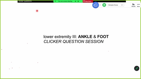 Thumbnail for 260113 - M1 - 8AM - MOVE - Anatomy Lecture: Foot and Ankle 