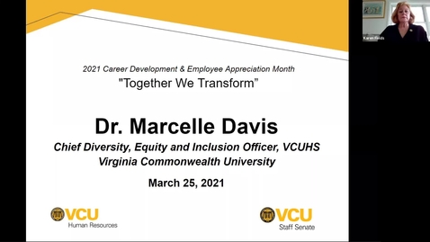 Thumbnail for entry VCU Leaders - Marcelle Davis - 3.25.2021