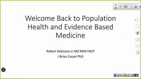 Thumbnail for entry 230803 - M2 - 3pm - POPH - Introductions, Review of Biostatistics - DeGrazia + Cassel 