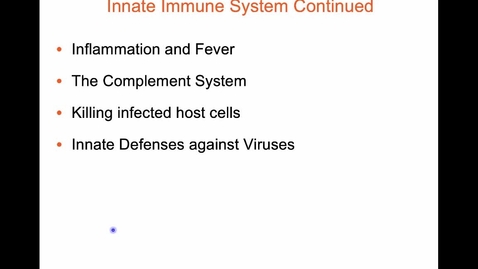 Thumbnail for entry Innate Immune System Continued