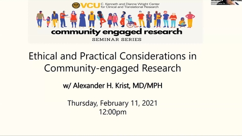 Thumbnail for Ethical and Practical Consideration in Community-engaged Research