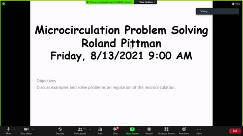 Thumbnail for entry M2 - 9am - CARD - Microcirculation Problem Solving - Pittman