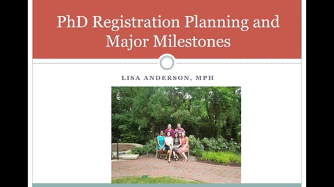 Thumbnail for PhD in Epidemiology Orientation Overview