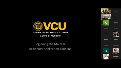 Thumbnail for Beginning the M4 Year: Residency Application Timeline