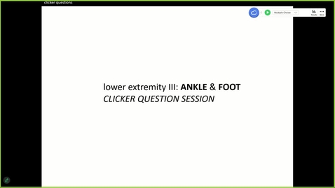 Thumbnail for 250205 - M1 - MOVE - 8am - Anatomy: Foot and Ankle   - McGinn Greer