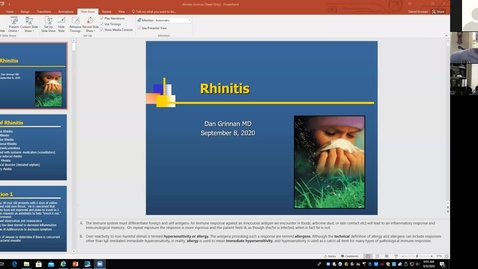 Thumbnail for 200908 - M2 - 9am - PULM - Rhinitis - Grinnan