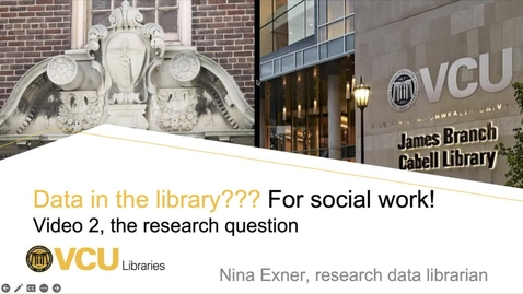 Thumbnail for Secondary data intro series SLWK706 Pt 2