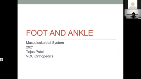Thumbnail for entry 210211-M1-9am-MOVE-Ortho: Ankle and Foot-Patel