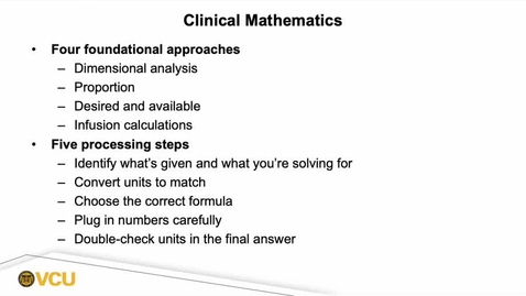 Thumbnail for 05. Clinical Mathematics